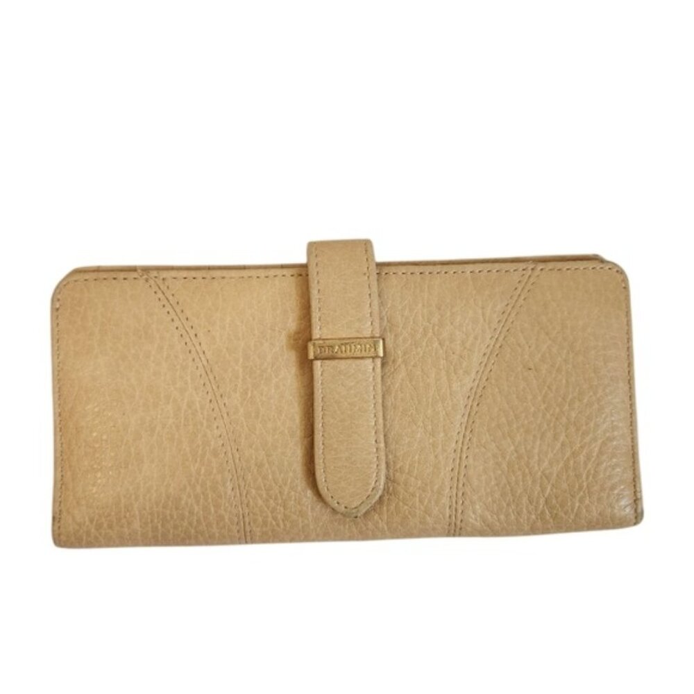 Brahmin Beige Leather Wallet